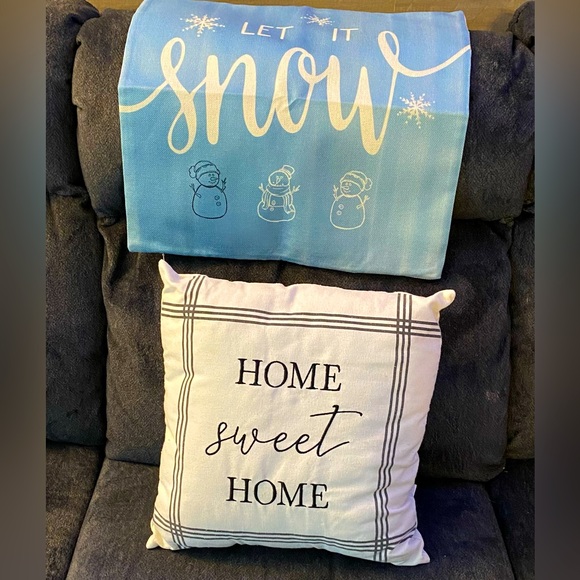 16x16 inch home sweet home pillow with xtra seasonal pillow cover - Picture 2 of 4
